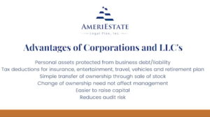 Advantages of Corporations and LLC's